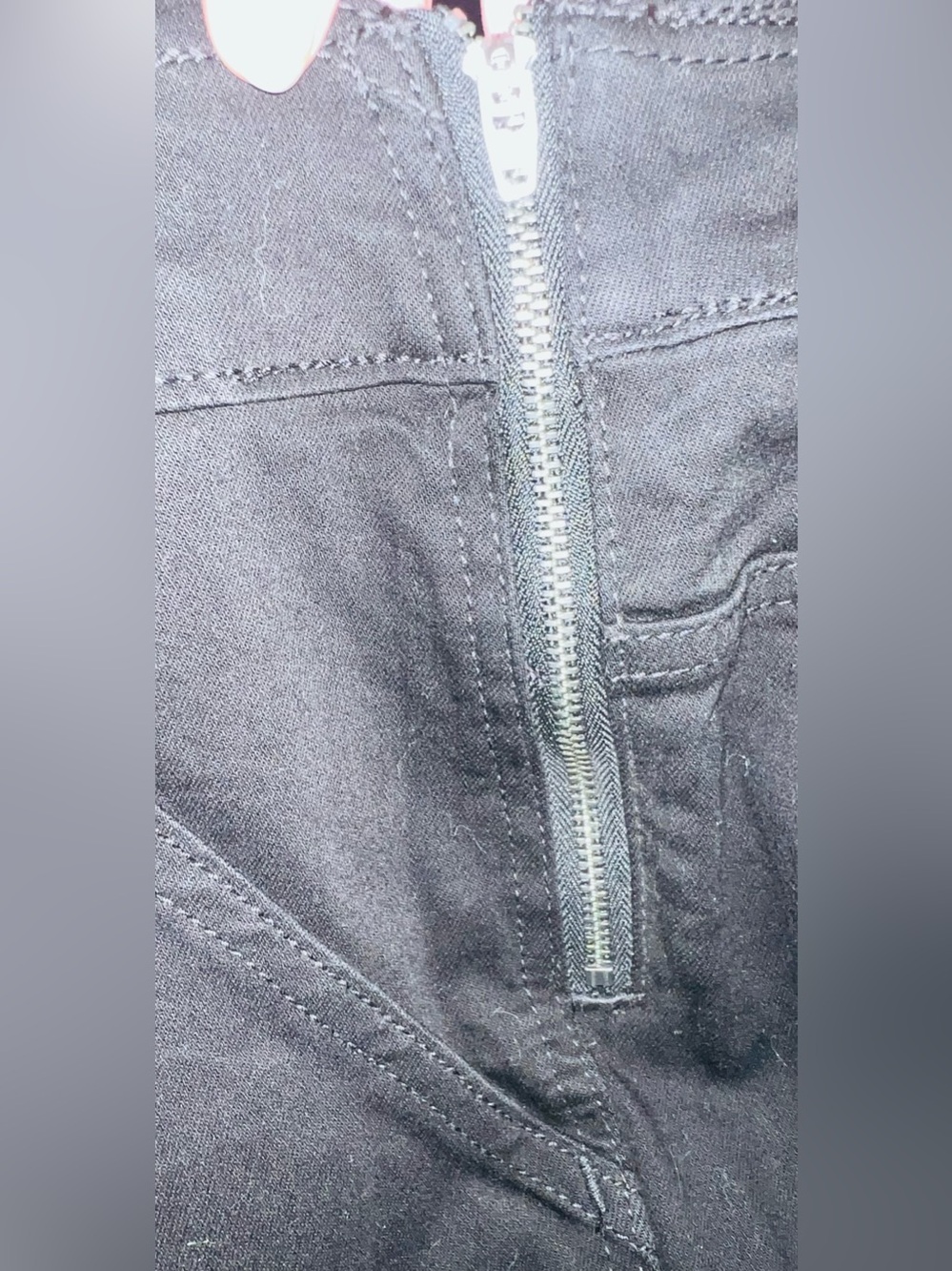 NWOT - J. Crew Black Women's Denim Overalls with side zip - XXXL - Picture 4 of 4